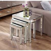 Classic style Mirrored nest of 3 tables Hot sale Side tables