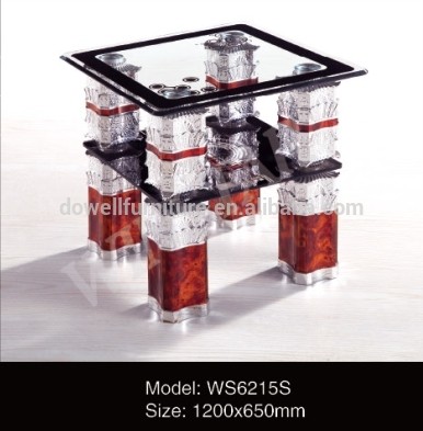 hot sell waterproof glass home living room side table night table / unique coffee table design