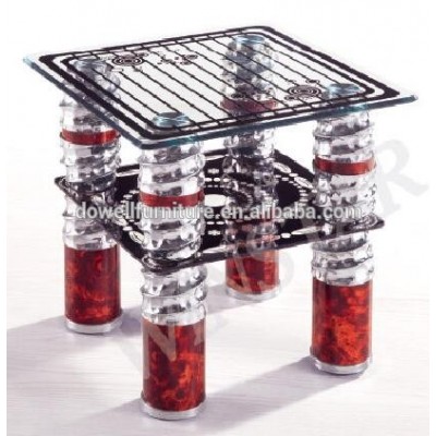 Design round tempered glass side table office small table corner table