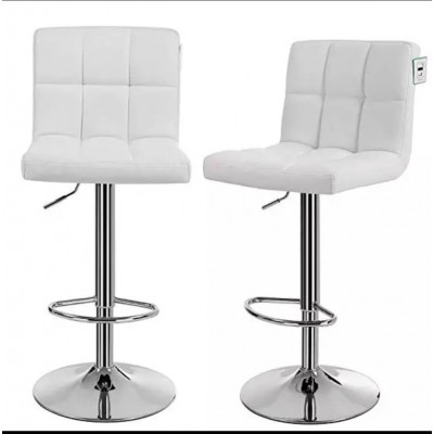 Synthetic leather PU seaat bar stool with rotated chromed base